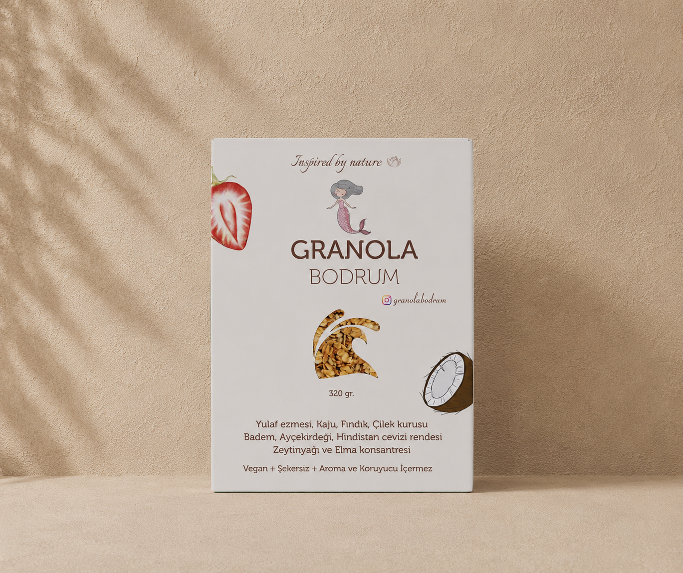GRANOLA BODRUM ÇİLEKLİ - HİNDİSTAN CEVİZLİ